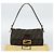 FENDI Zucca Canvas Mamma Baguette Borsa a Spalla Marrone Nero Auth 195009M - vista 23