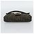FENDI Zucca Canvas Mamma Baguette Borsa a Spalla Marrone Nero Auth 195009M - vista 9