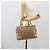 Céline Borsa CELINE Macadam in PVC e pelle Beige con finiture dorate Auth gh2301 - vista 22