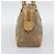 Céline Borsa CELINE Macadam in PVC e pelle Beige con finiture dorate Auth gh2301 - vista 5