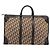 Borsa Boston Christian Dior Trotter Canvas Beige con finiture in tono oro Auth gh2311 - vista 2
