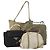 Borsa a Spalla PRADA Nylon Canvas 2way 4 Set Rosso Nero Auth bs36350