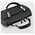 Borsa BALLY in pelle blu navy e oro Auth bs36607 D'oro - vista 6