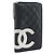 CHANEL Matelasse Cambon Line Long Wallet Pelle Nera Argento CC Auth 194957 Nero