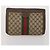 Borsa GUCCI GG Supreme Web Sherry Line in PVC e scamosciato 3 Set Beige Marrone Auth 187898 - vista 10