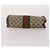 Borsa GUCCI GG Supreme Web Sherry Line in PVC e scamosciato 3 Set Beige Marrone Auth 187898 - vista 13