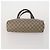 Borsa GUCCI GG Supreme Web Sherry Line in PVC e scamosciato 3 Set Beige Marrone Auth 187898 - vista 7