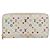 LOUIS VUITTON Monogram Multicolor Zippy Long Wallet White M60241 LV Auth 193587 Bianco - vista 13