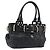 BURBERRY Borsa a mano in pelle nera e oro Auth am12226V Nero D'oro