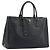 Borsa PRADA Galleria in pelle Saffiano Nero Oro Auth 194656V D'oro