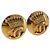 Orecchini CHANEL COCO Mark in metallo color oro CC Auth 193928V