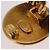 Orecchini CHANEL COCO Mark in metallo color oro CC Auth 193928V - vista 12
