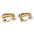 Orecchini CHANEL COCO Mark in metallo color oro CC Auth 193928V - vista 13