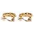 Orecchini CHANEL COCO Mark in metallo color oro CC Auth 193928V - vista 14