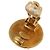 Orecchini CHANEL COCO Mark in metallo color oro CC Auth 193928V - vista 5