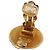 Orecchini CHANEL COCO Mark in metallo color oro CC Auth 193928V - vista 6