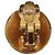 Orecchini CHANEL COCO Mark in metallo color oro CC Auth 193928V - vista 9