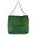 Céline Borsa a Spalla con Catena CELINE in Scamosciato Verde e Oro Autentica 193356A D'oro - vista 2