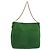 Céline Borsa a Spalla con Catena CELINE in Scamosciato Verde e Oro Autentica 193356A D'oro - vista 3