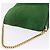 Céline Borsa a Spalla con Catena CELINE in Scamosciato Verde e Oro Autentica 193356A D'oro - vista 6