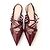 Gucci Seraphine Ballerine a punta con cinturini Bordò