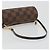 Louis Vuitton Papillon Pochette Damier Ebene Marrone - vista 7