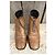 Botines Bruno Magli Cuero Efecto Cocodrilo Marrón Castaño - vista 3