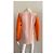 Christian Dior Camicia in Seta Colorblock Rosa Bianco Arancione - vista 4