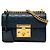 Padlock Borsa a tracolla con catena e lucchetto Gucci Guccissima Blu navy