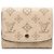 Louis Vuitton Mahina Bi-fold Wallet Beige
