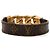 Bracciale Charm Monogram Louis Vuitton Marrone D'oro - vista 3