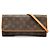 Louis Vuitton Monogram Pochette Twin GM Schultertasche Braun