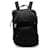 Prada Rucksack mit Triangle-Logo-Plakette Schwarz