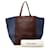 Céline Borsa Cabas Celine Cabas Phantom Rosso Bordò Blu navy  - vista 7