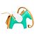 Hermès Hermes Rodeo PM Pegasus Handbag Charm Brown Blue Green - view 2