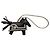 Hermès Accessorio per borsa Hermes Rodeo Charm 24 PM Marrone Nero - vista 2