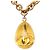 Collana con pendente a catena lunga Chanel Coco Mark D'oro