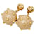 Orecchini Swing Stud Chanel Coco Mark Ball Beige D'oro  - vista 2