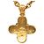 Collana lunga con pendente a catena vintage Chanel Coco Mark 94A D'oro - vista 2