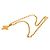 Collana lunga con pendente a catena vintage Chanel Coco Mark 94A D'oro - vista 3