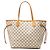 Borsa Tote Louis Vuitton Damier Azur Neverfull MM Bianco Crudo