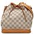 Louis Vuitton Damier Azur Noe BB Crossbody Shoulder Bag White
