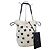 Saint Laurent YSL Borsa Hobo Shearling Nero Bianco