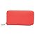 Cartera larga de seda Azap de Hermès Roja