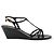Prada Sandali con zeppa in vernice nera Triangle Nero