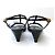 Prada Sandali con zeppa in vernice nera Triangle Nero - vista 10