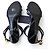 Prada Sandali con zeppa in vernice nera Triangle Nero - vista 9