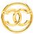 Spilla tonda vintage Chanel Coco Mark D'oro - vista 2