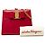 Borsa a Spalla Vara Chain Salvatore Ferragamo Rosso - vista 6