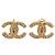 Orecchini a clip Chanel placcati oro e strass D'oro
